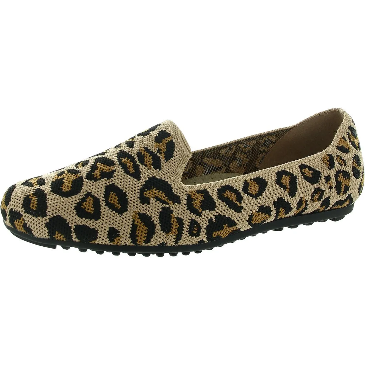 Womens Animal Print Man Made Flat Shoes