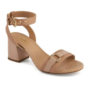 Women's Ankle Closure Sandals In Beige