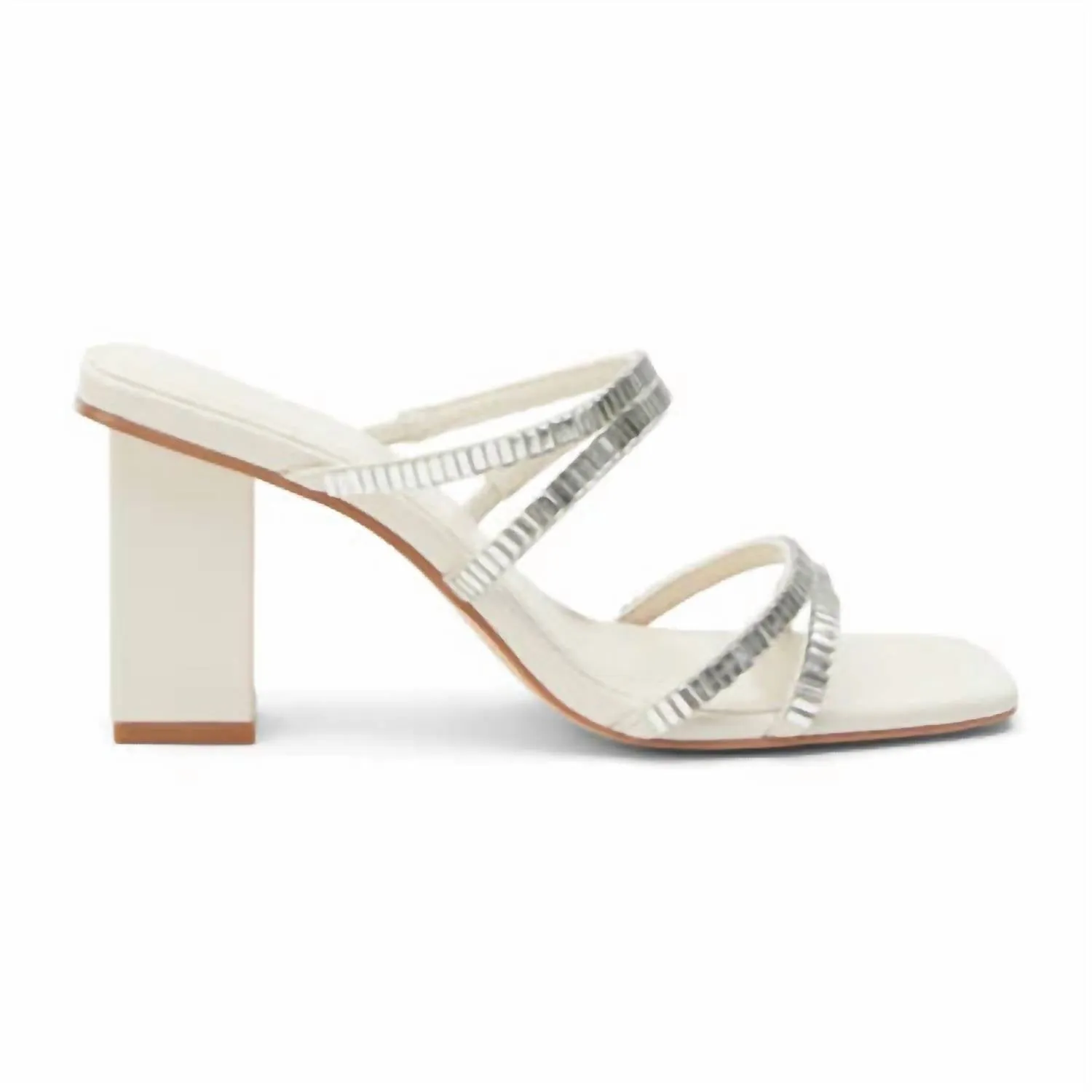 Women's Aria Heeled Sandals In White