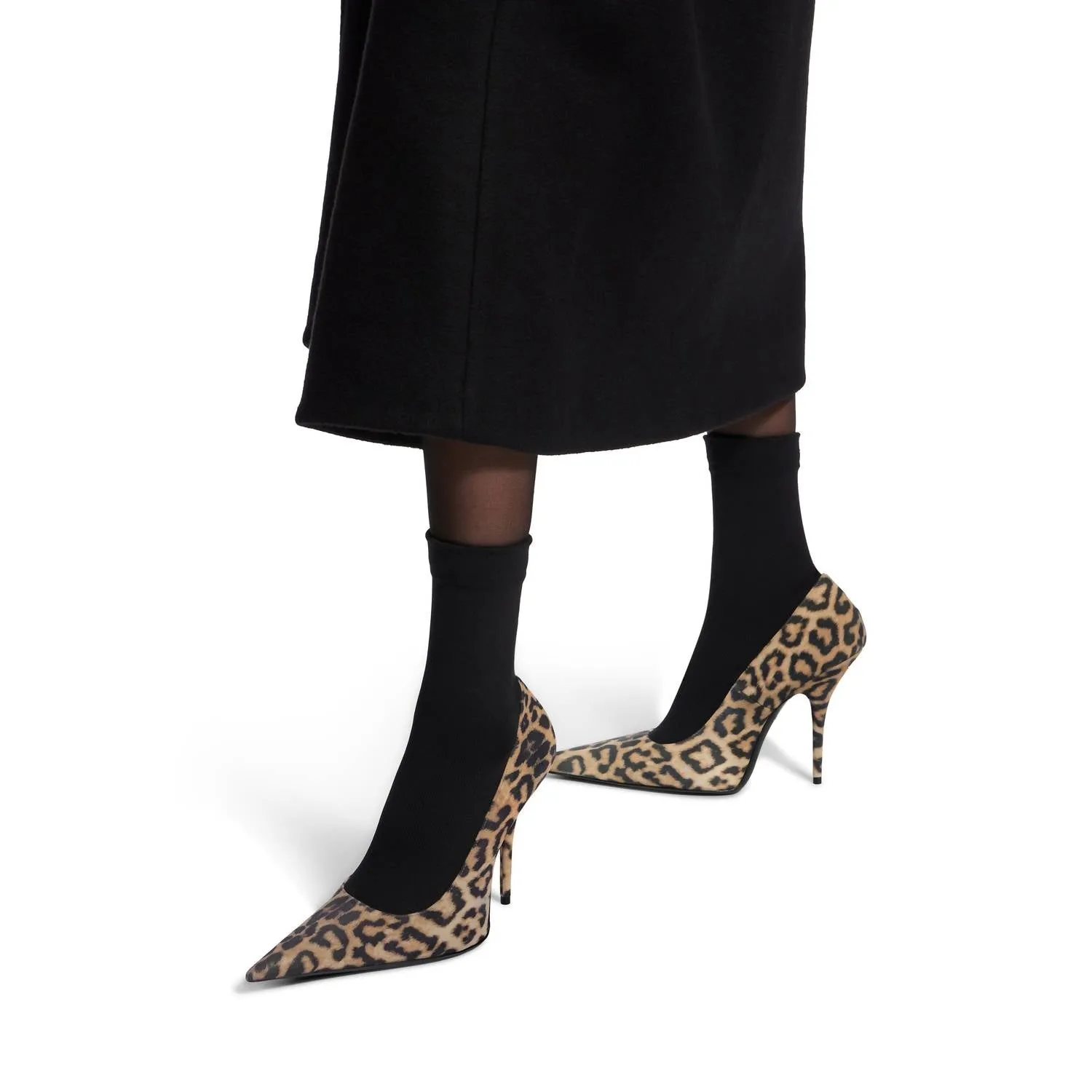 Women's Avenue Sock 110Mm Pump In Leopard/ Black