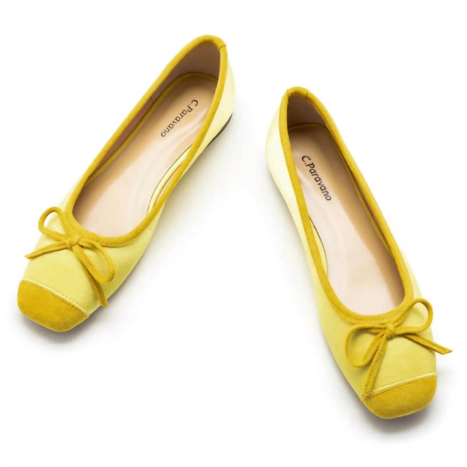Women's Ballet Flats Shoes In Yellow