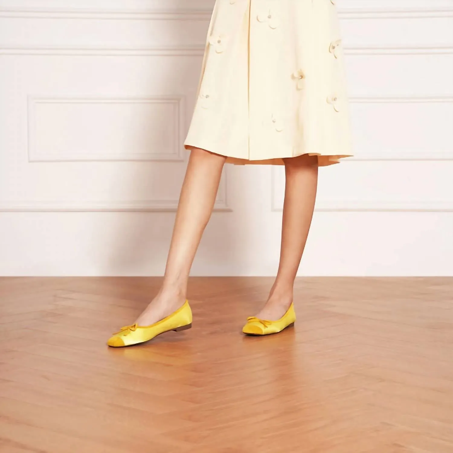 Women's Ballet Flats Shoes In Yellow