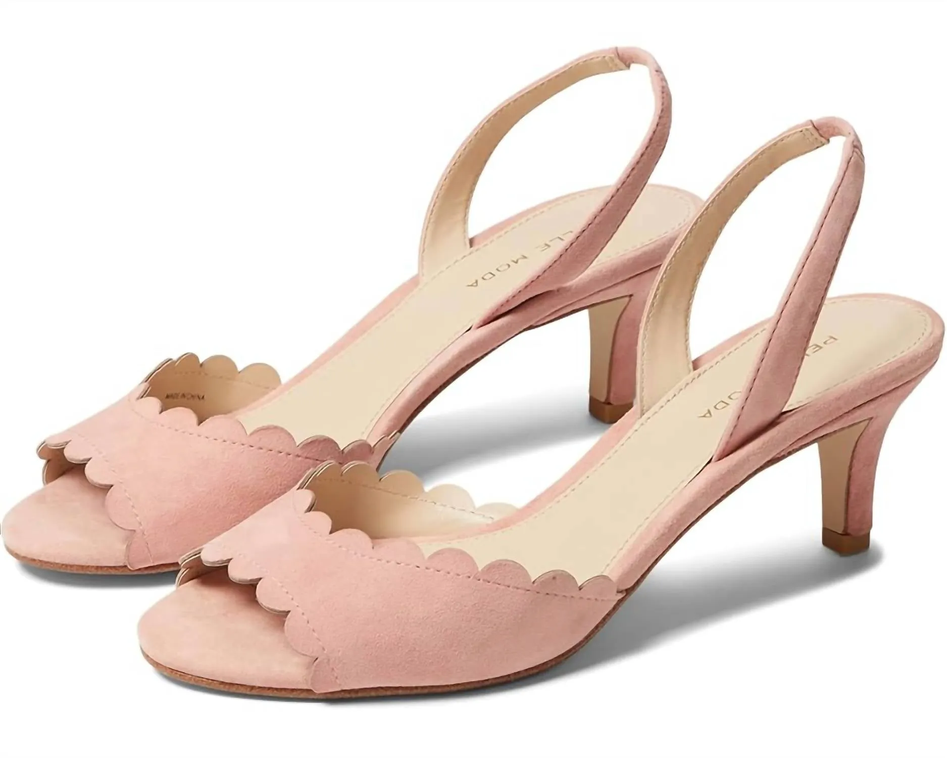 Women's Benet Suede Heels In Peony Kid Suede