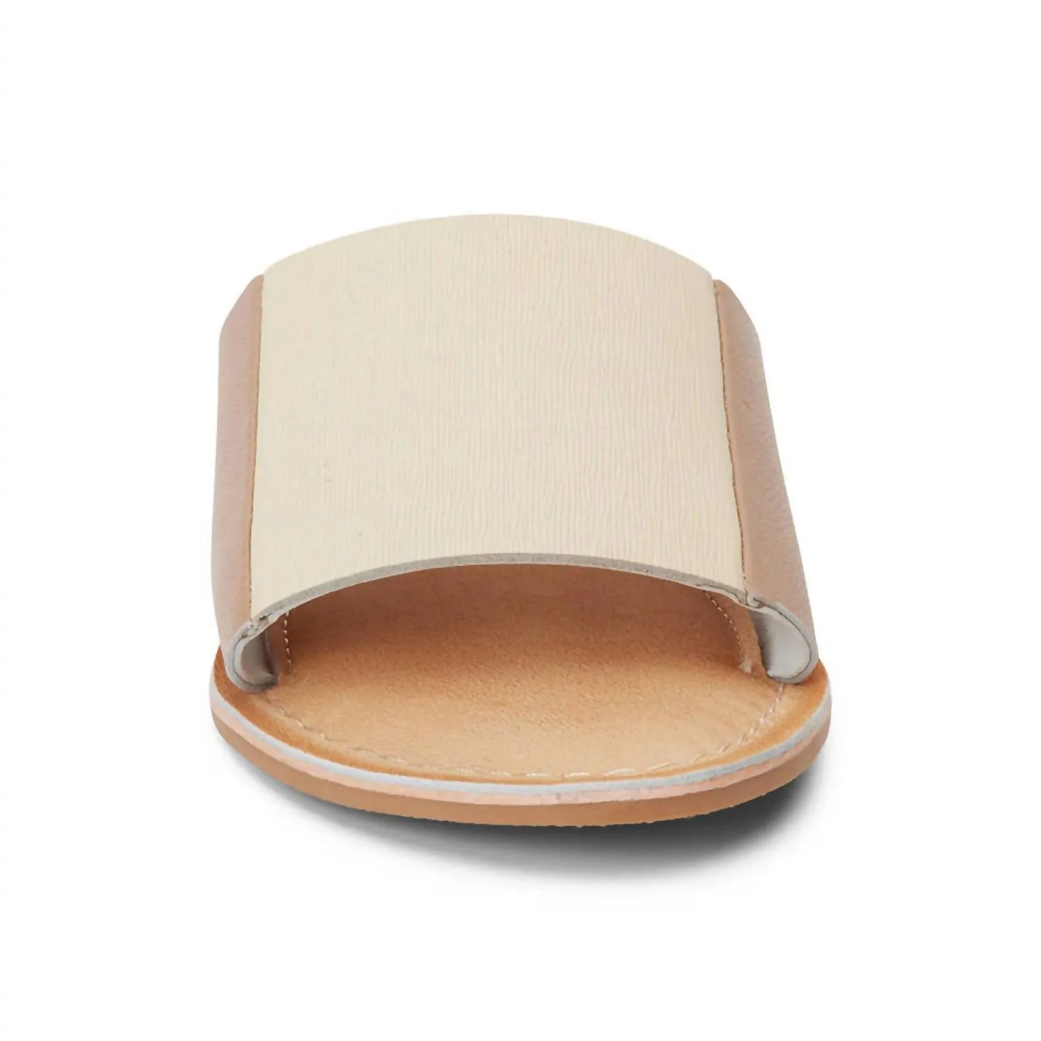 Women's Bonfire Slide Sandal In Ivory/taupe