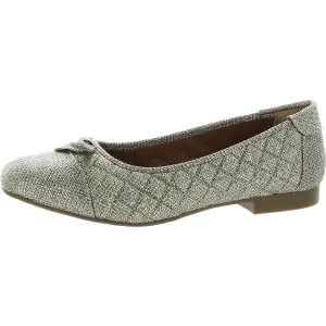 Womens Bow Manmade Flat Shoes