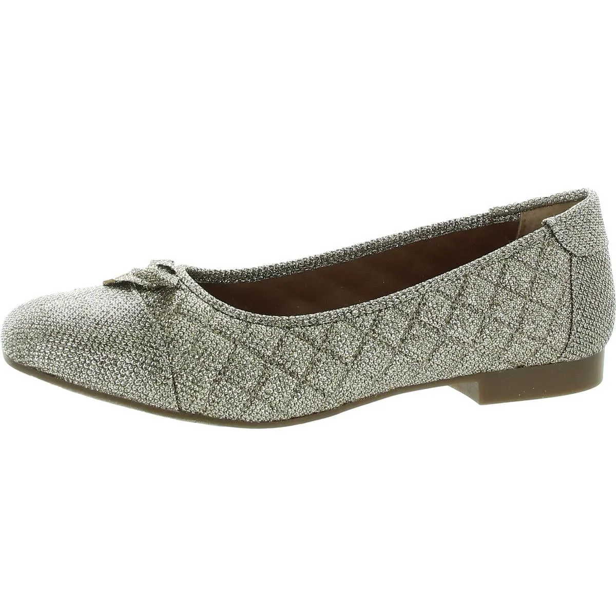 Womens Bow Manmade Flat Shoes