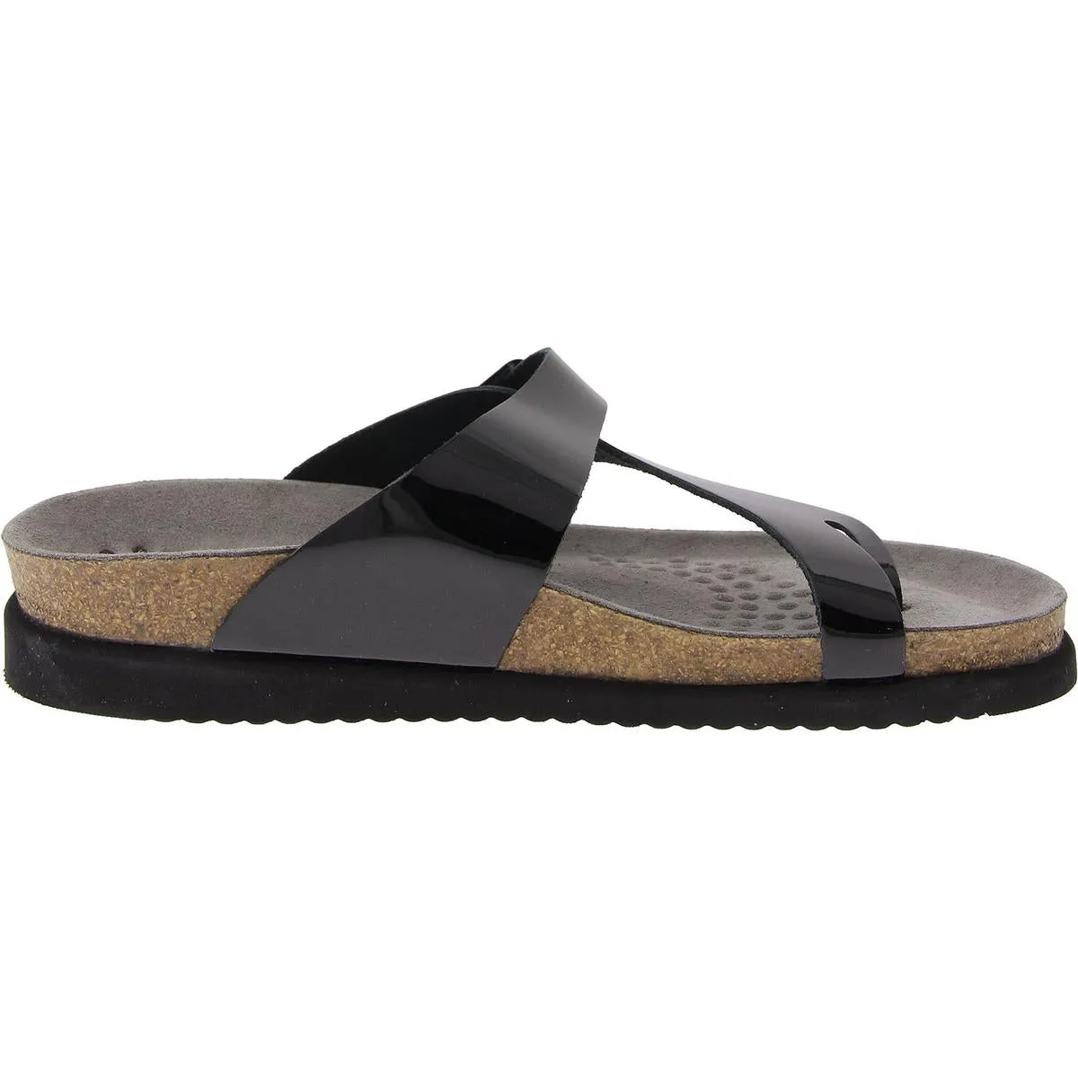 Womens Buckle Leather Wedge Sandals