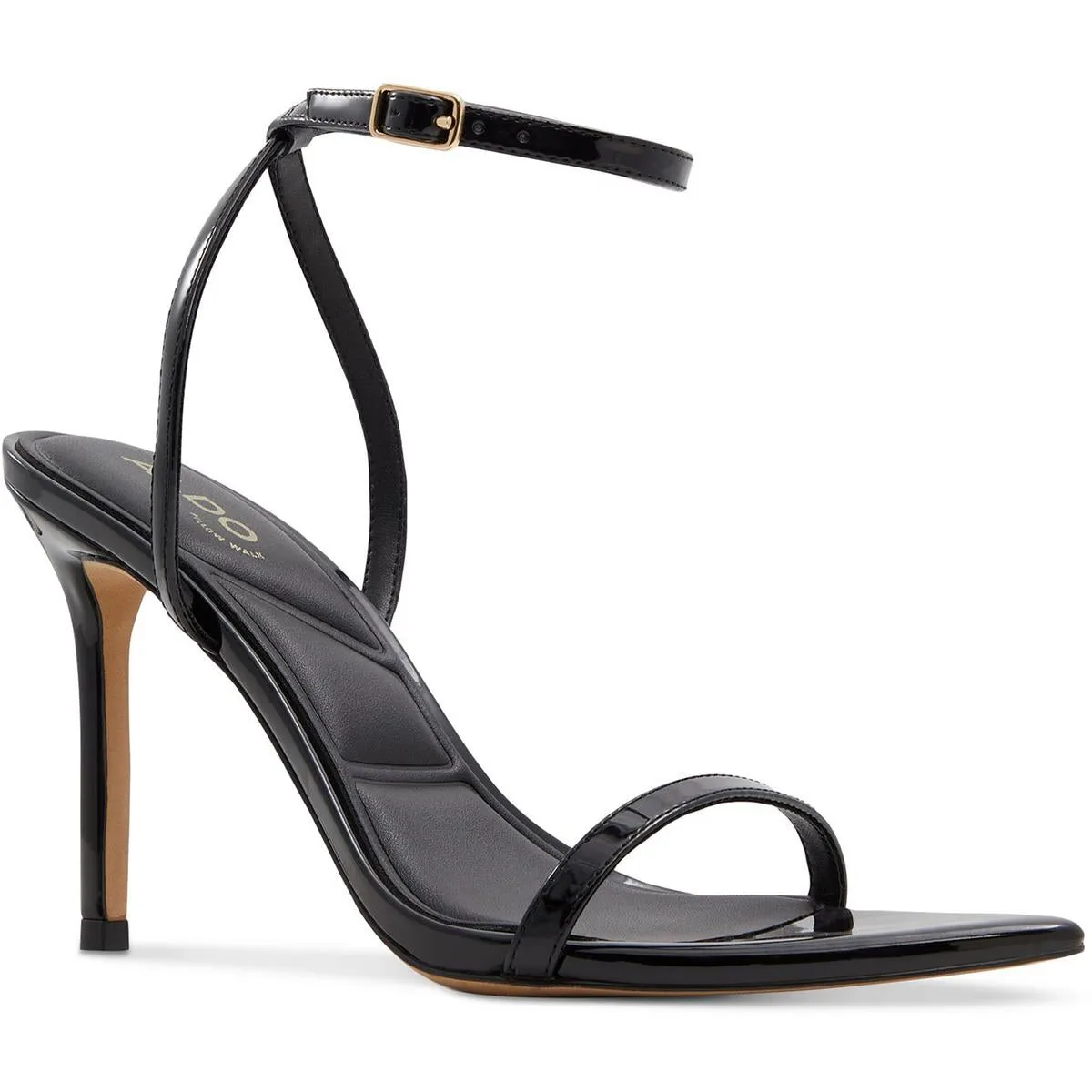 Womens Buckle Manmade Ankle Strap