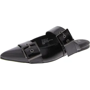 Womens Buckle Manmade Mule Sandals