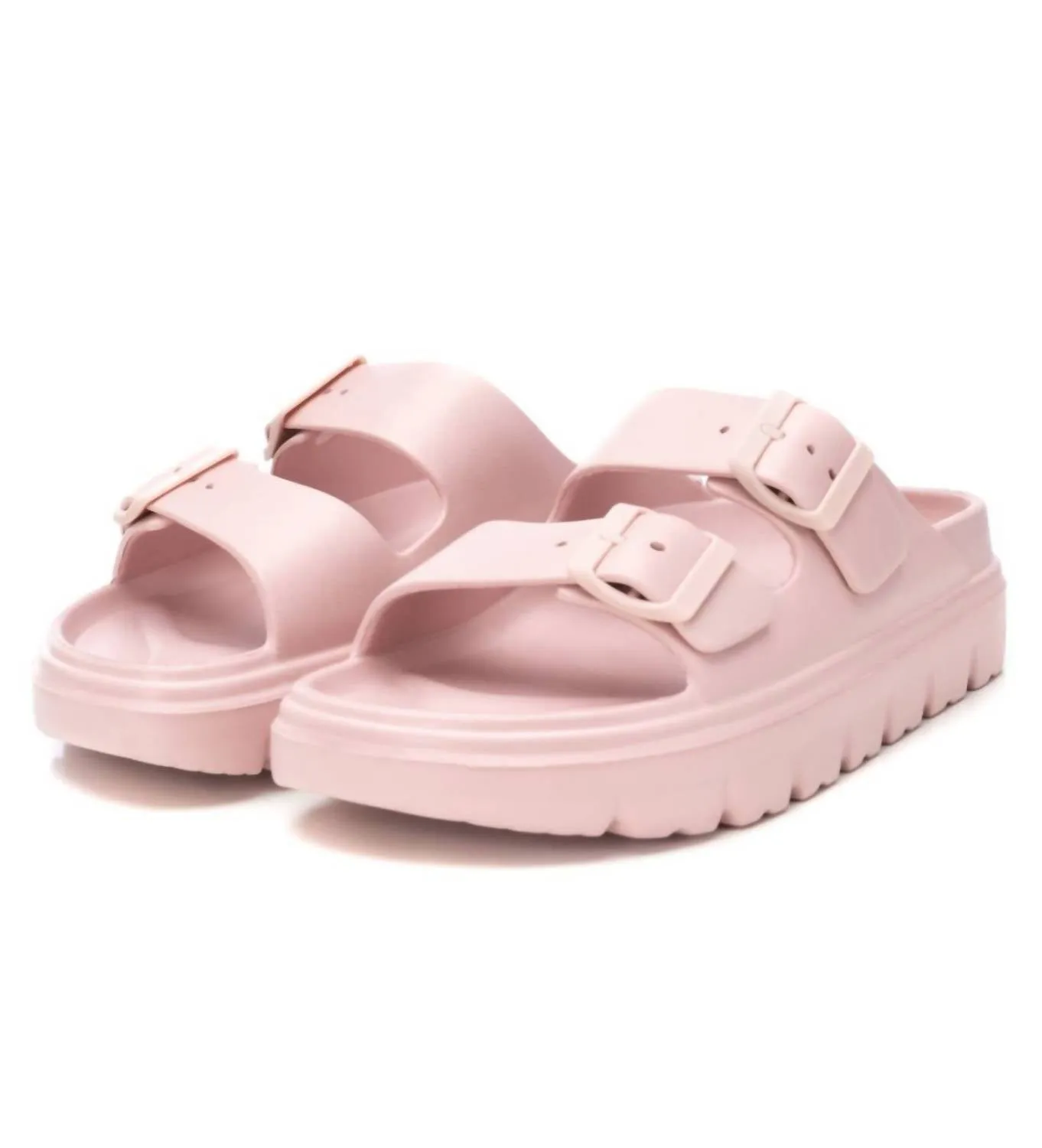Women's Buckle Strap Sandal In Nude