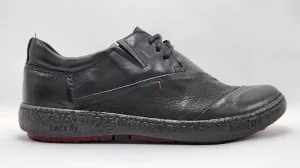 Women's Classic Leather Shoes In Black