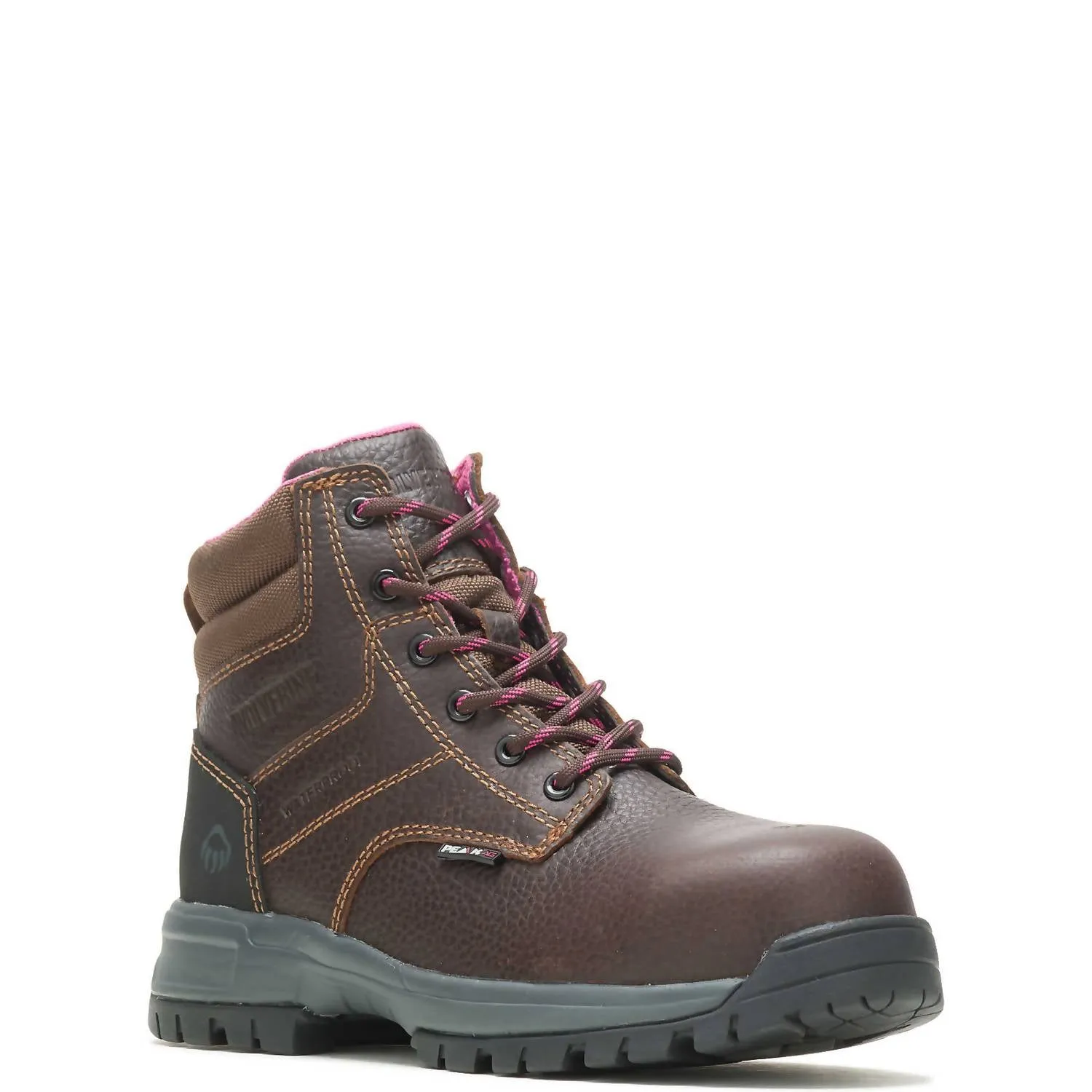 Women's Comp-Toe Piper Waterproof Work Boot In Brown