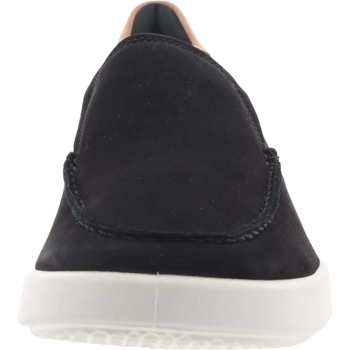 Womens Cushioned Footbed Leather Loafers