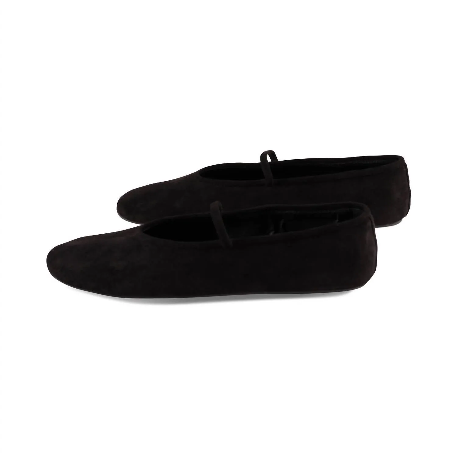 Women's Dancerina Ballet Flat In Black Suede