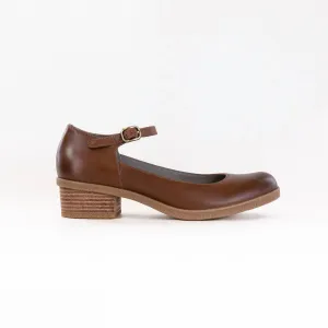 Women's Deena Mary Jane Shoes In Tan Waterproof Burnished