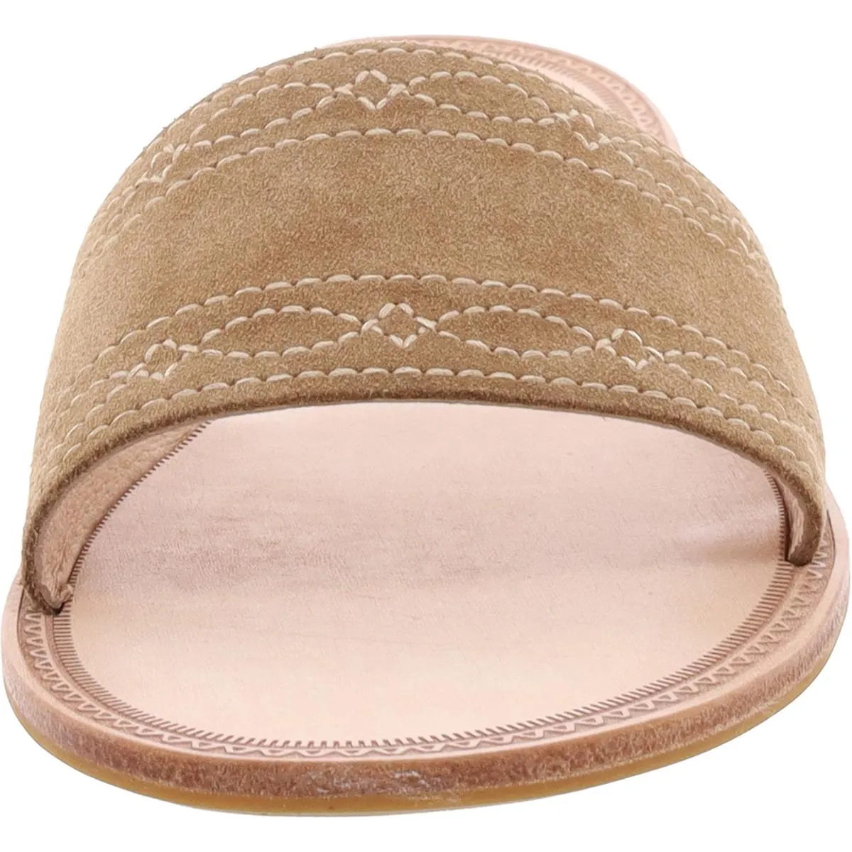 Womens Embroidered Slide Sandals