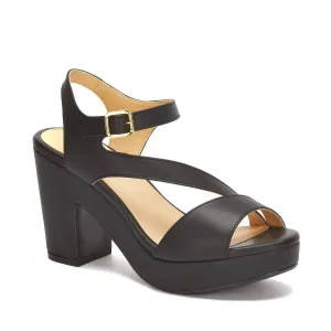 Women's Fashion High Heel Ankle Strap Sandals In Black