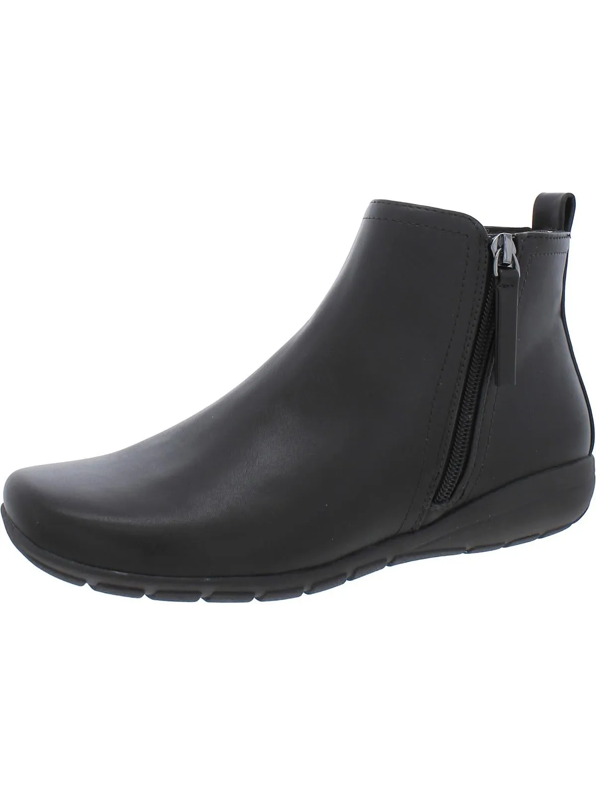 Womens Faux Leather Ankle Booties