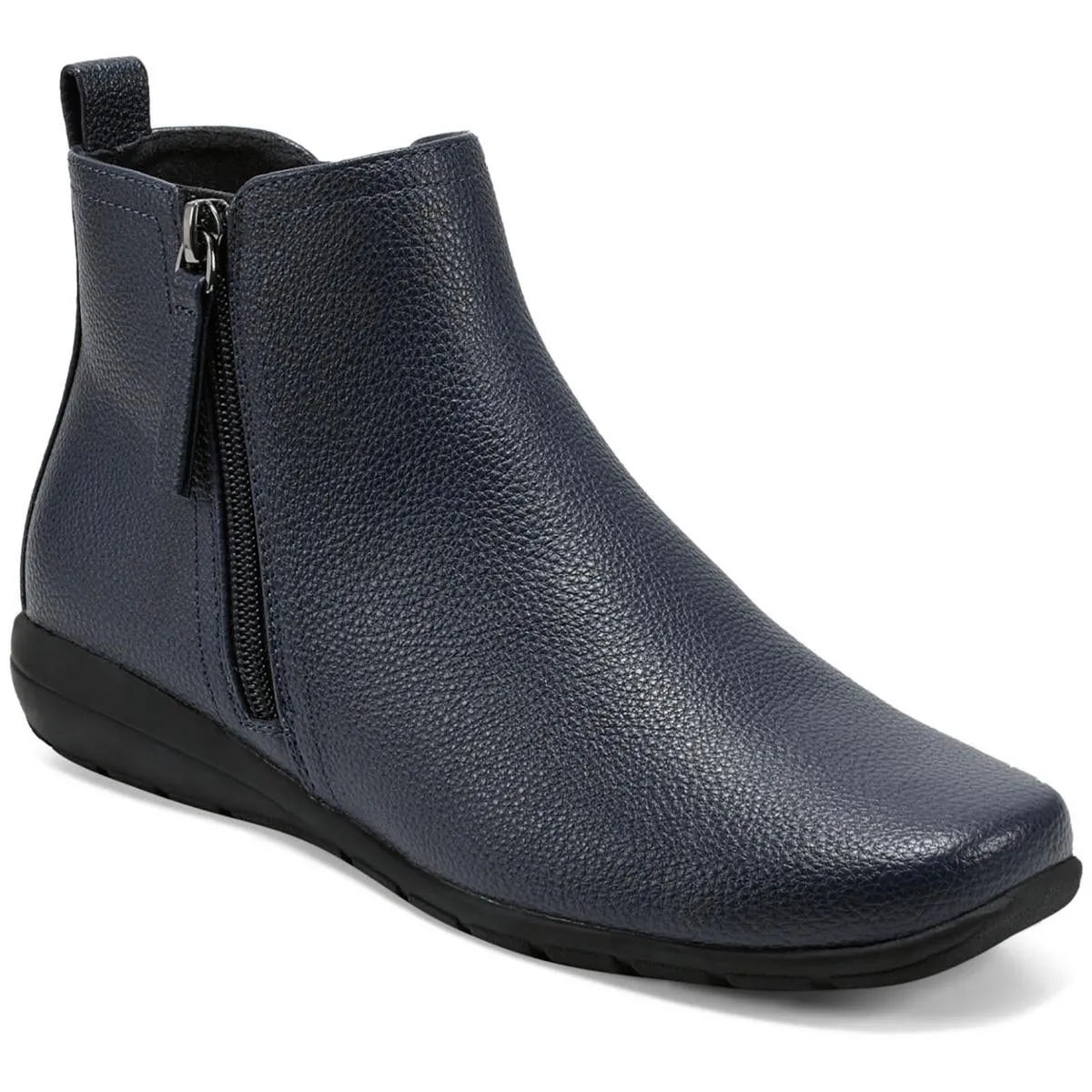 Womens Faux Leather Ankle Booties