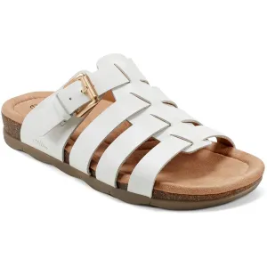 Womens Faux Leather Flatform Gladiator Sandals