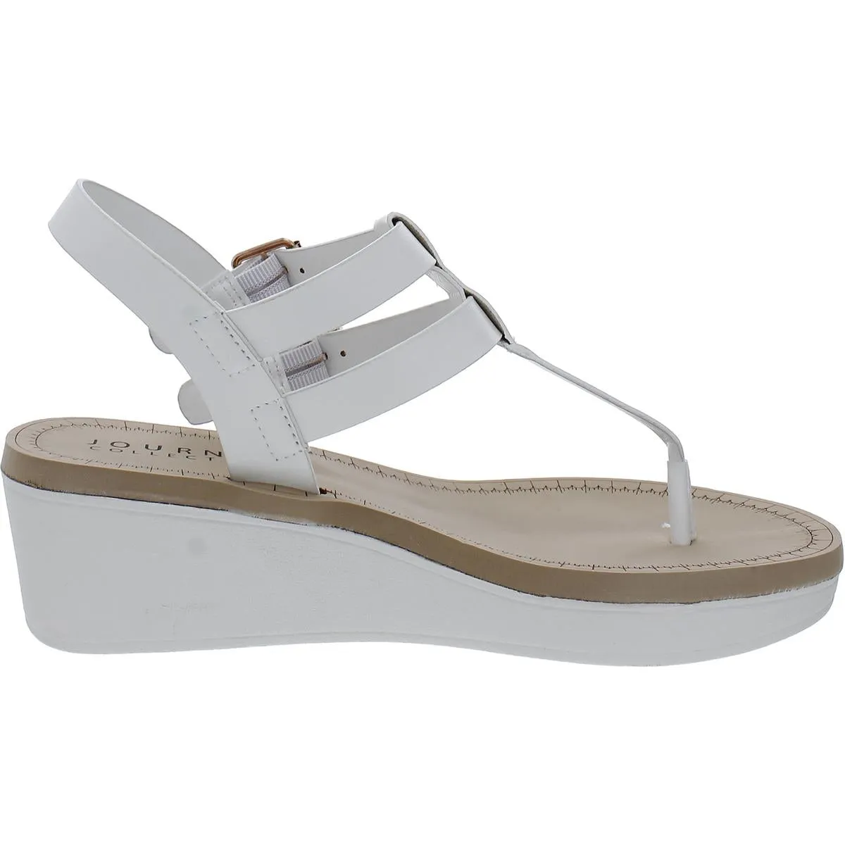 Womens Faux Leather Jelly Sandals