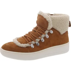 Womens Faux Suede Cold Weather Shearling Boots