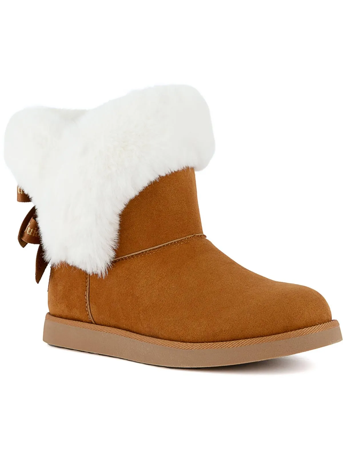 Womens Faux Suede Cozy Winter & Snow Boots