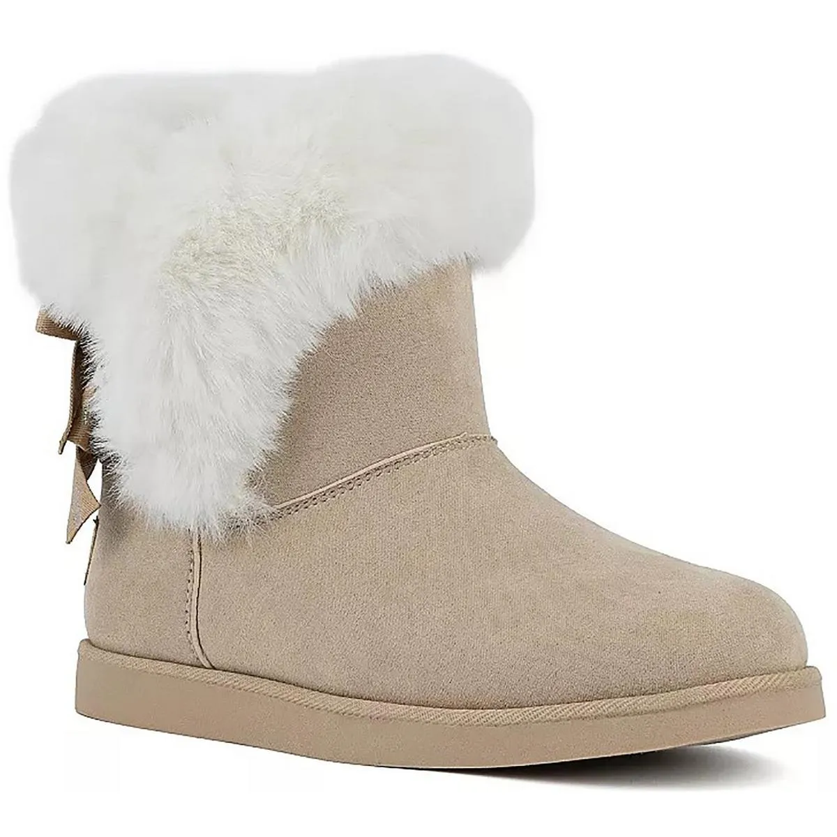 Womens Faux Suede Cozy Winter & Snow Boots