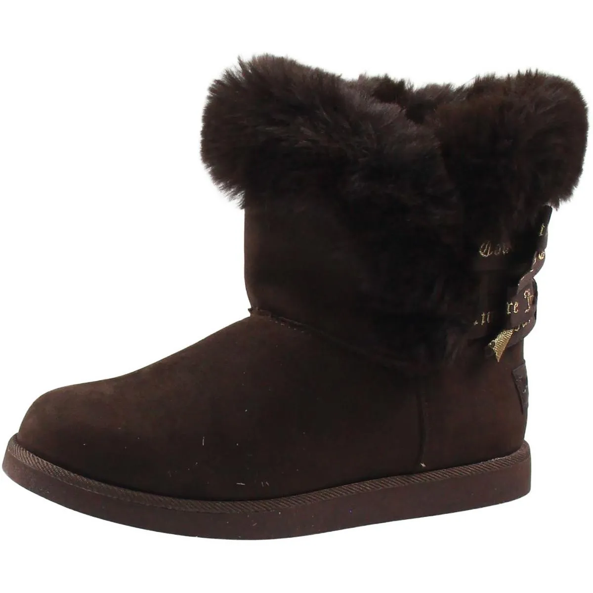 Womens Faux Suede Cozy Winter & Snow Boots