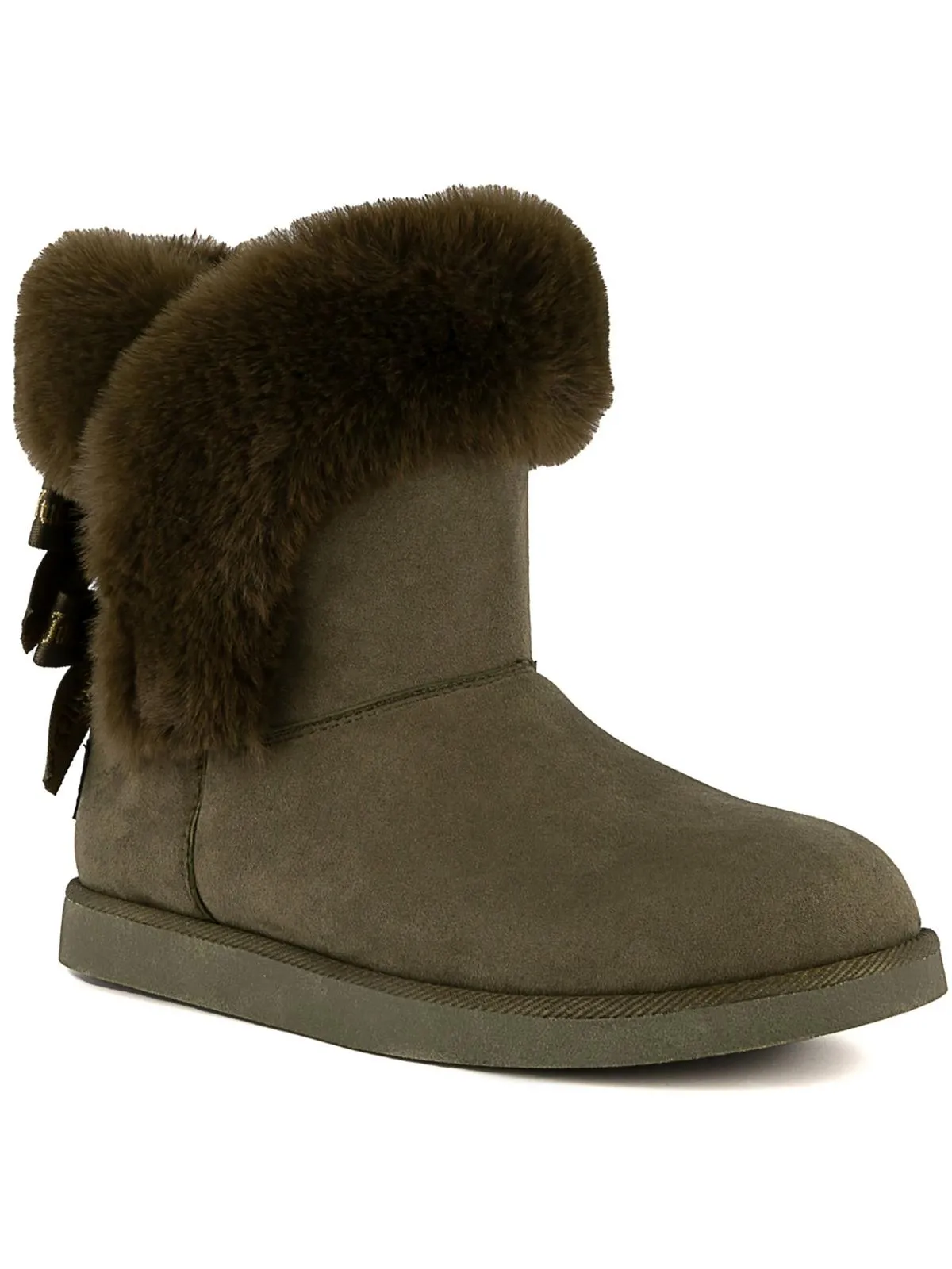 Womens Faux Suede Cozy Winter & Snow Boots