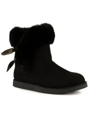 Womens Faux Suede Cozy Winter & Snow Boots