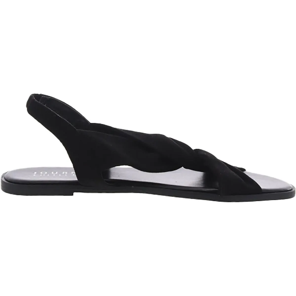 Womens Faux Suede Slip On Slingback Sandals