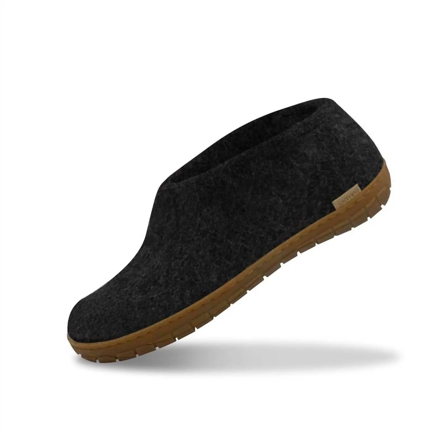 Women's Felt Shoe In Charcoal