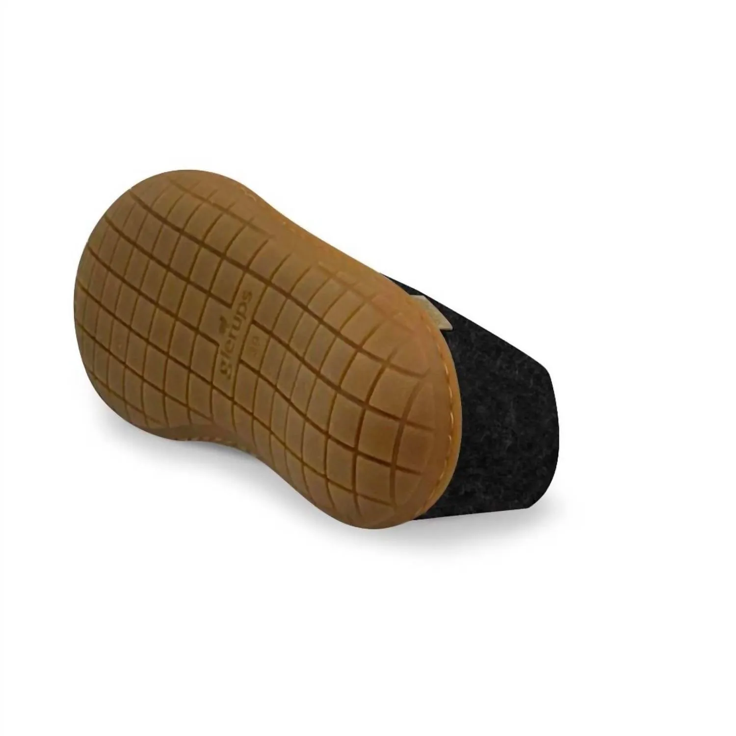 Women's Felt Shoe In Charcoal
