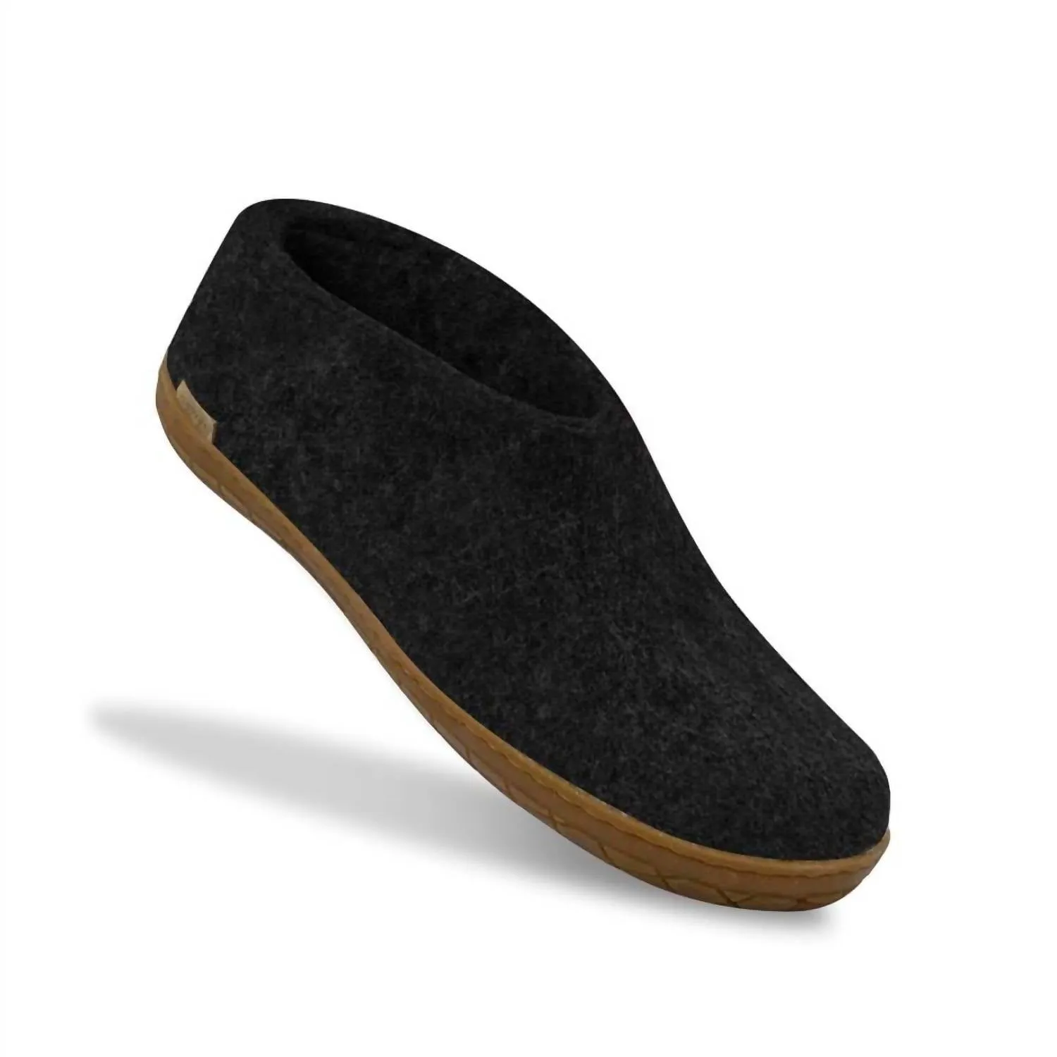Women's Felt Shoe In Charcoal