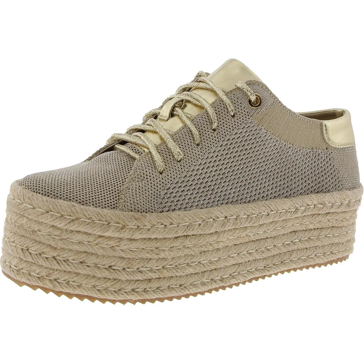Womens Glitter Canvas Espadrilles
