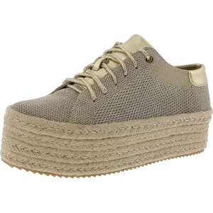 Womens Glitter Canvas Espadrilles