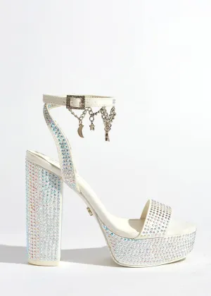 Women's Isabella Heeled Sandals In White