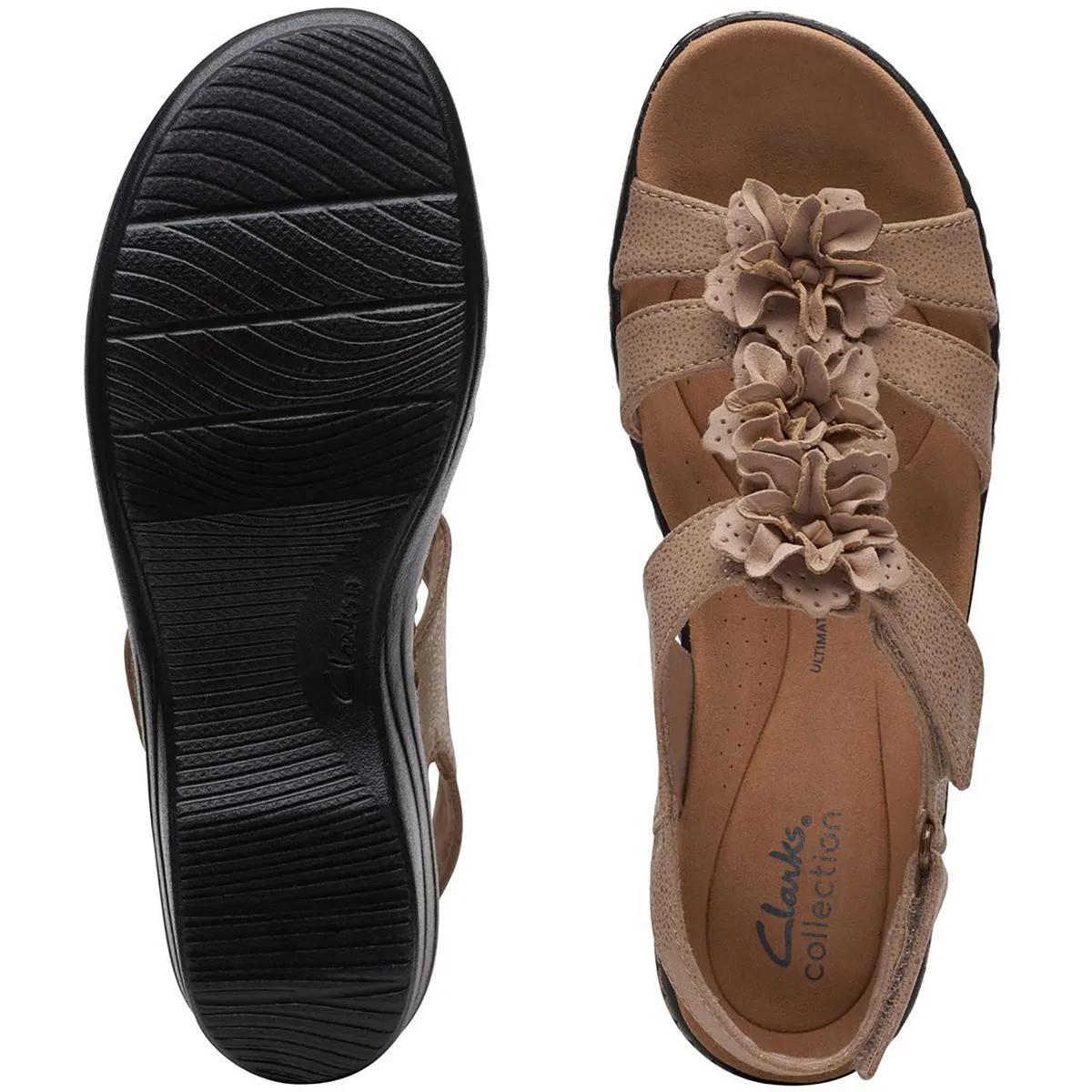 Womens Leather Embellished Slingback Sandals