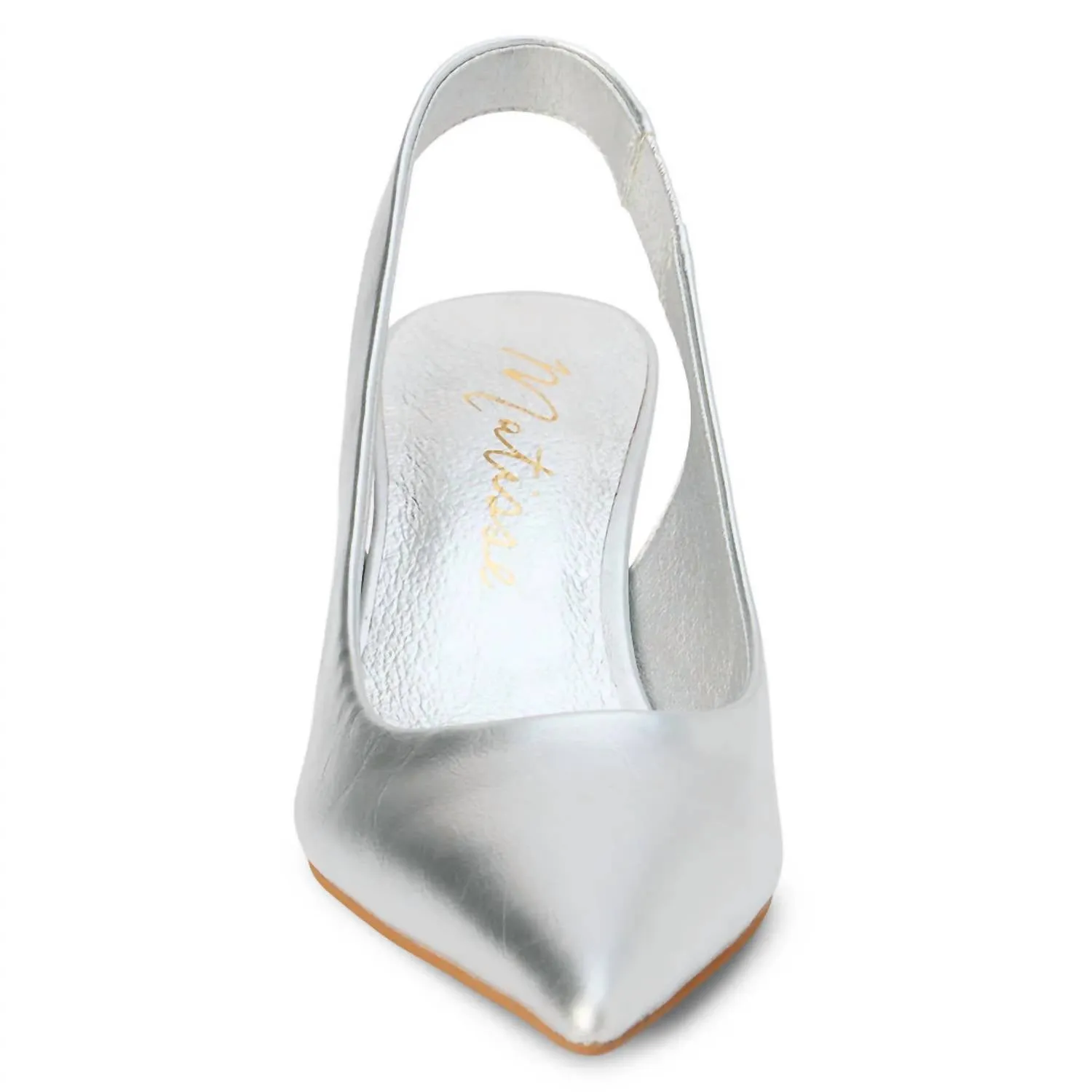 Women's Leona Slingback Heel Shoes In Silver