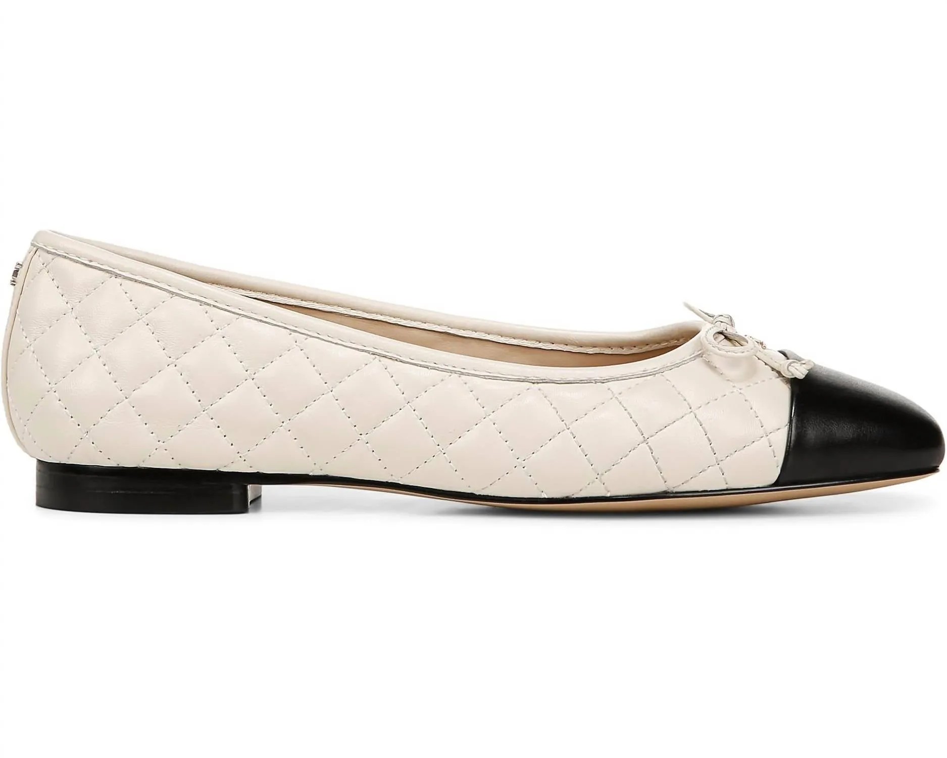Women's Marilyn Ballet Flats Shoes In Black/cream