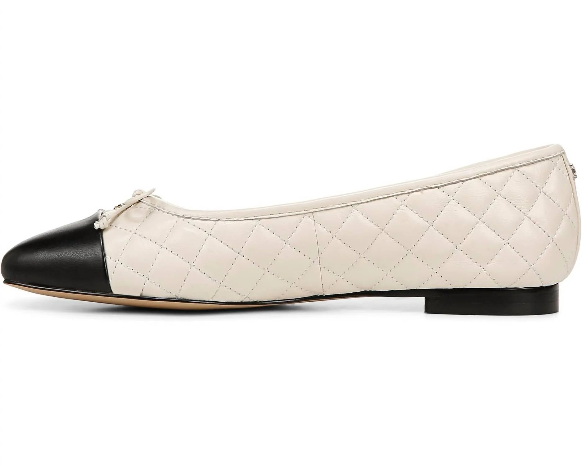 Women's Marilyn Ballet Flats Shoes In Black/cream