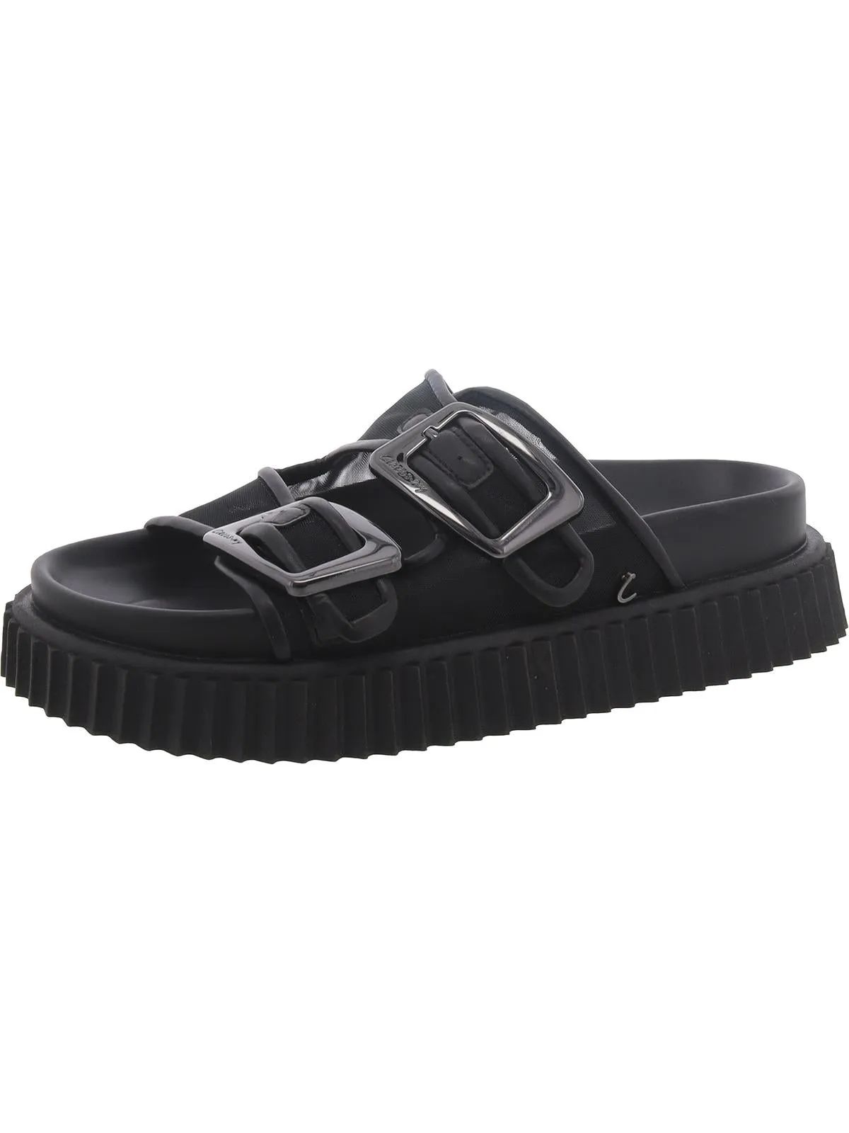 Womens Mesh Slip On Flatform Sandals