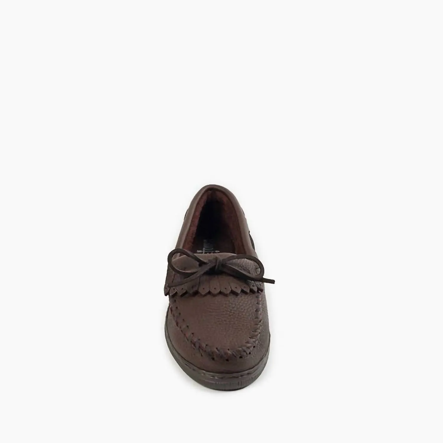 Women's Moosehide Kilty Loafers In Chocolate
