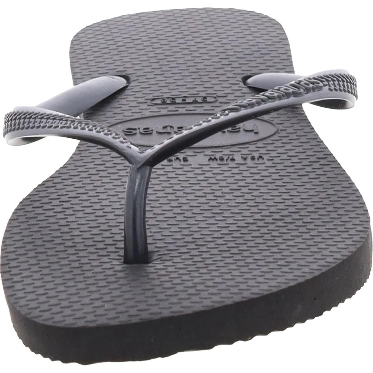 Womens Padded Insole Textured Flip-Flops