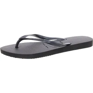 Womens Padded Insole Textured Flip-Flops