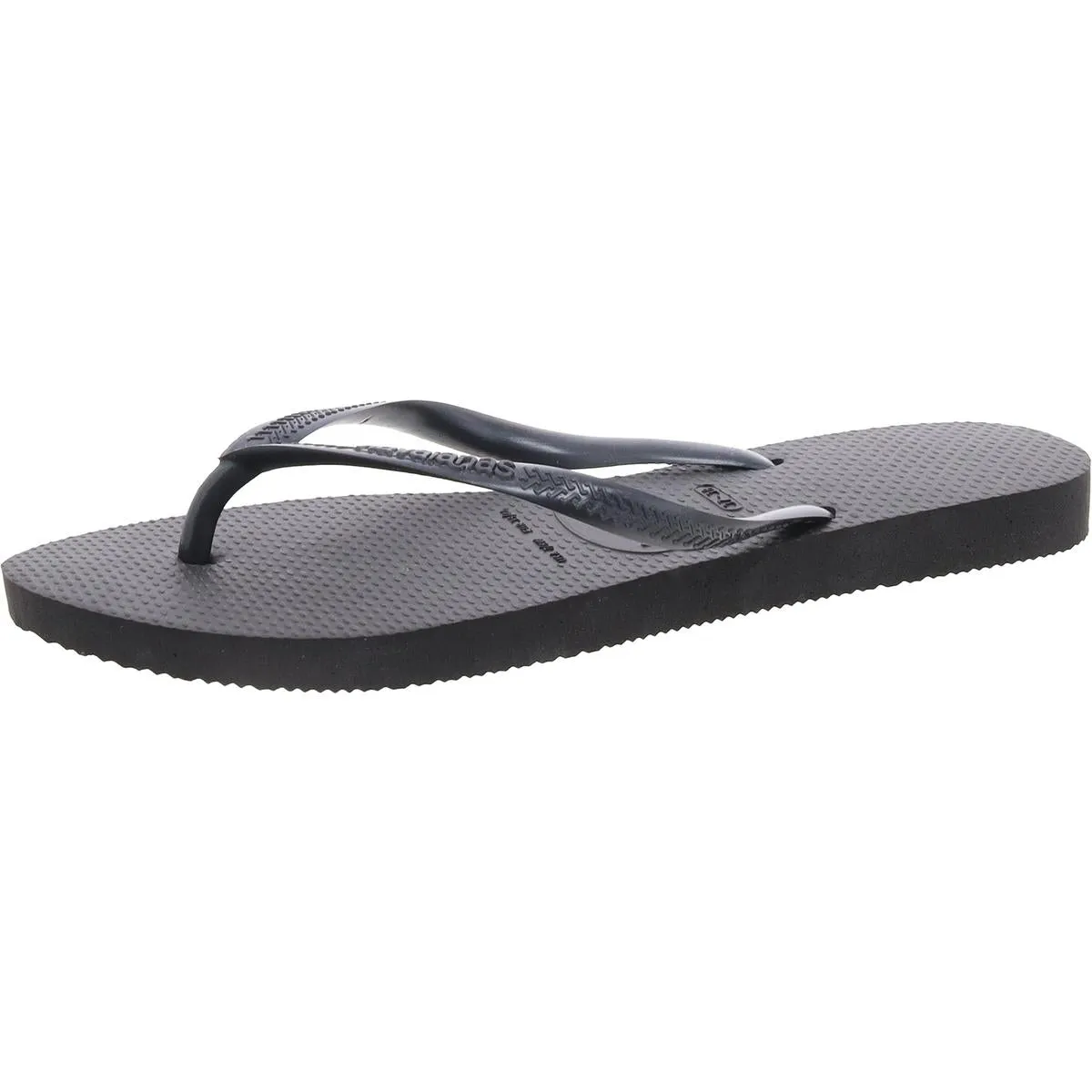 Womens Padded Insole Textured Flip-Flops