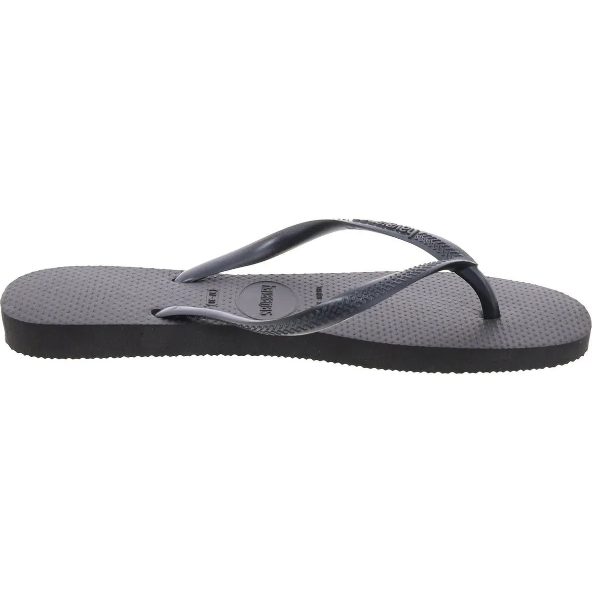 Womens Padded Insole Textured Flip-Flops