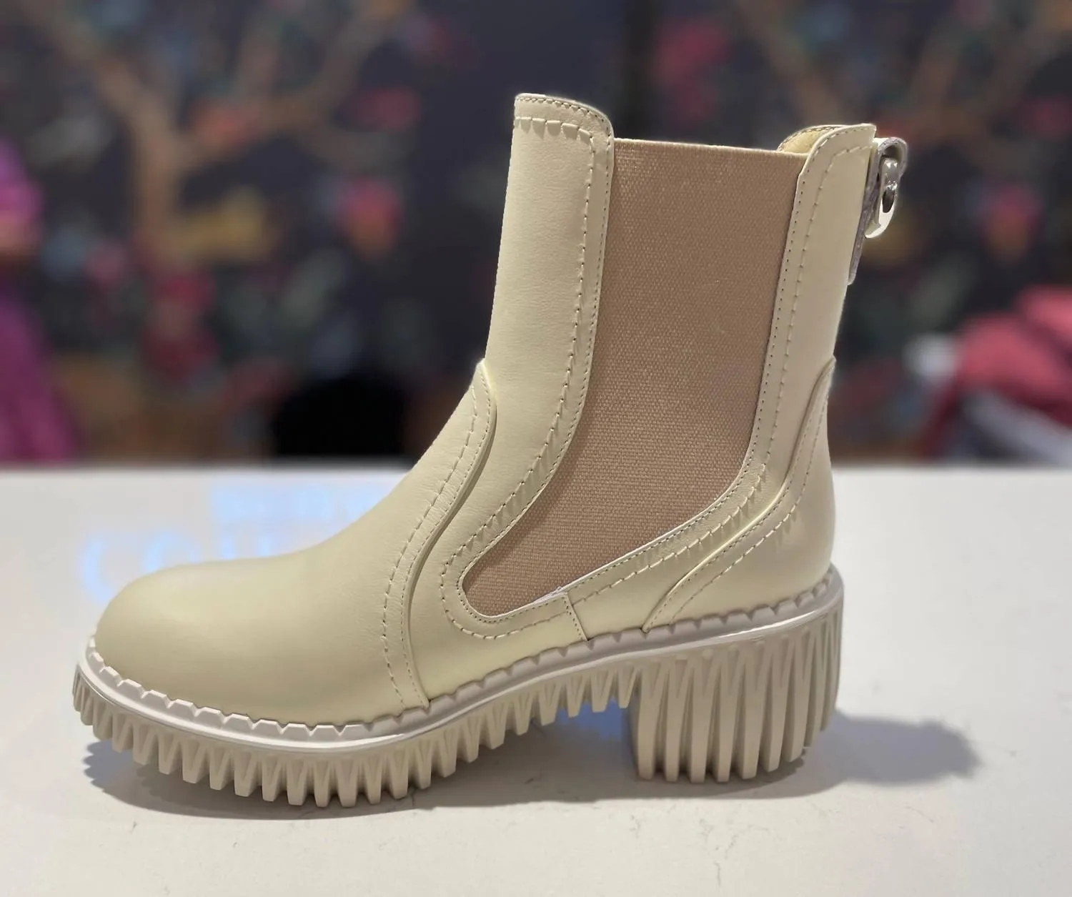 Women's Plita Cella Boot In Ivory (Nappa)