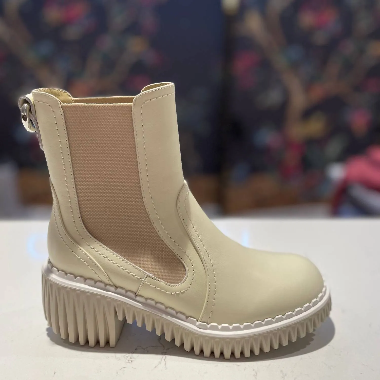 Women's Plita Cella Boot In Ivory (Nappa)